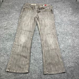 X2 Slim W10 Low Rise Boot Cut Gray Jeans Size 2